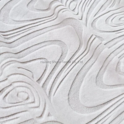 100% Polyester Knitting Burnout Velvet Fabric for Mattress and Pillowcase