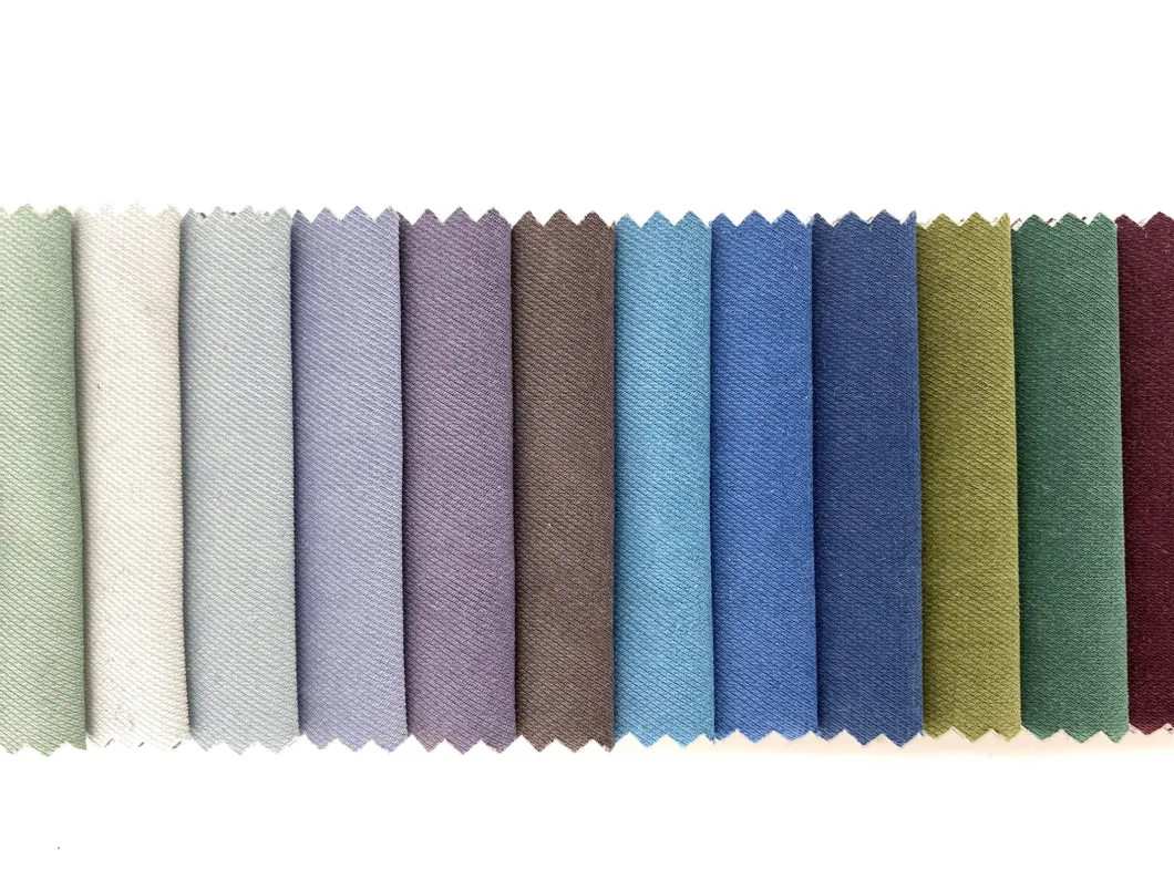 Stock Hotsale Colorful Twill Plain Fabric for Furniture and Sofa
