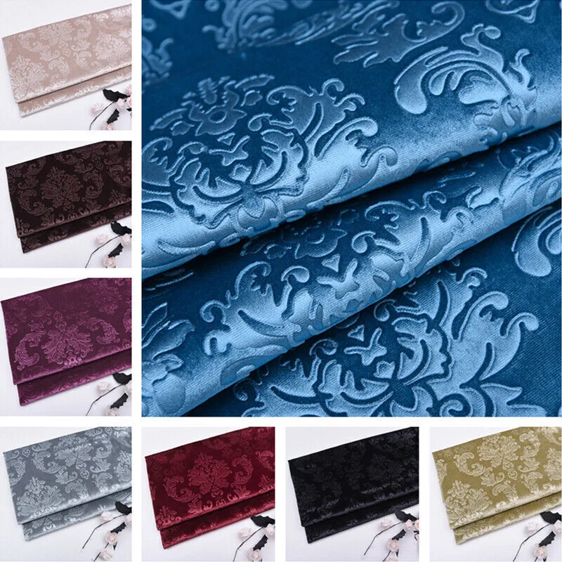 Vintage Style Tc Nonwoven Embossed Velvet Sofa Fabric
