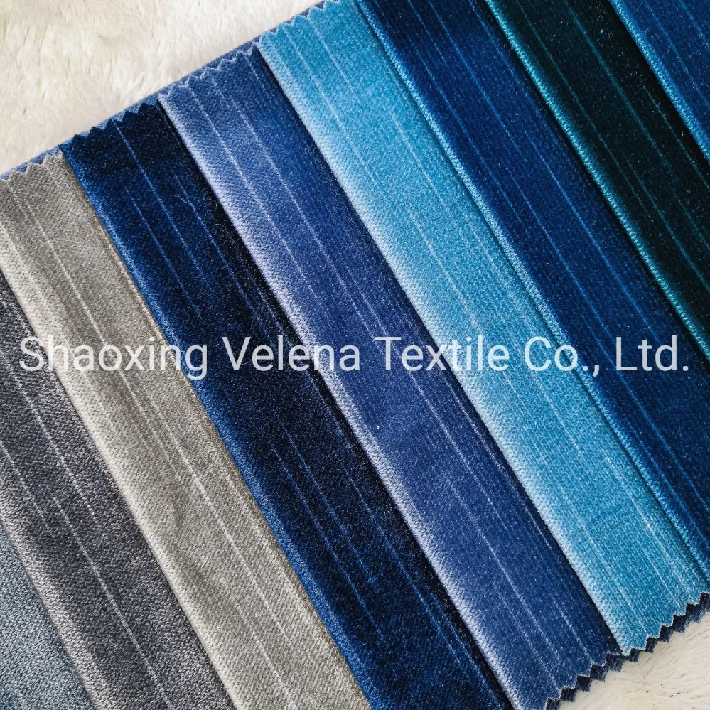2021 Hot Sale of 100% Polyester Jaguar Velvet with Glue Emboss Textile Fabrics Upholstery Furniture Fabric for Sofa