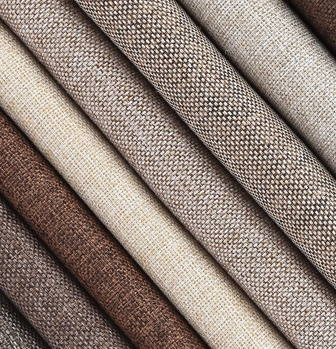 (we have some stock colors &also can be customized) China Wholesale Upholstery Faux Linen Fabric/Imitation Hemp Fabric for Cushion/Sofa/Chair Cover/Pet Mat