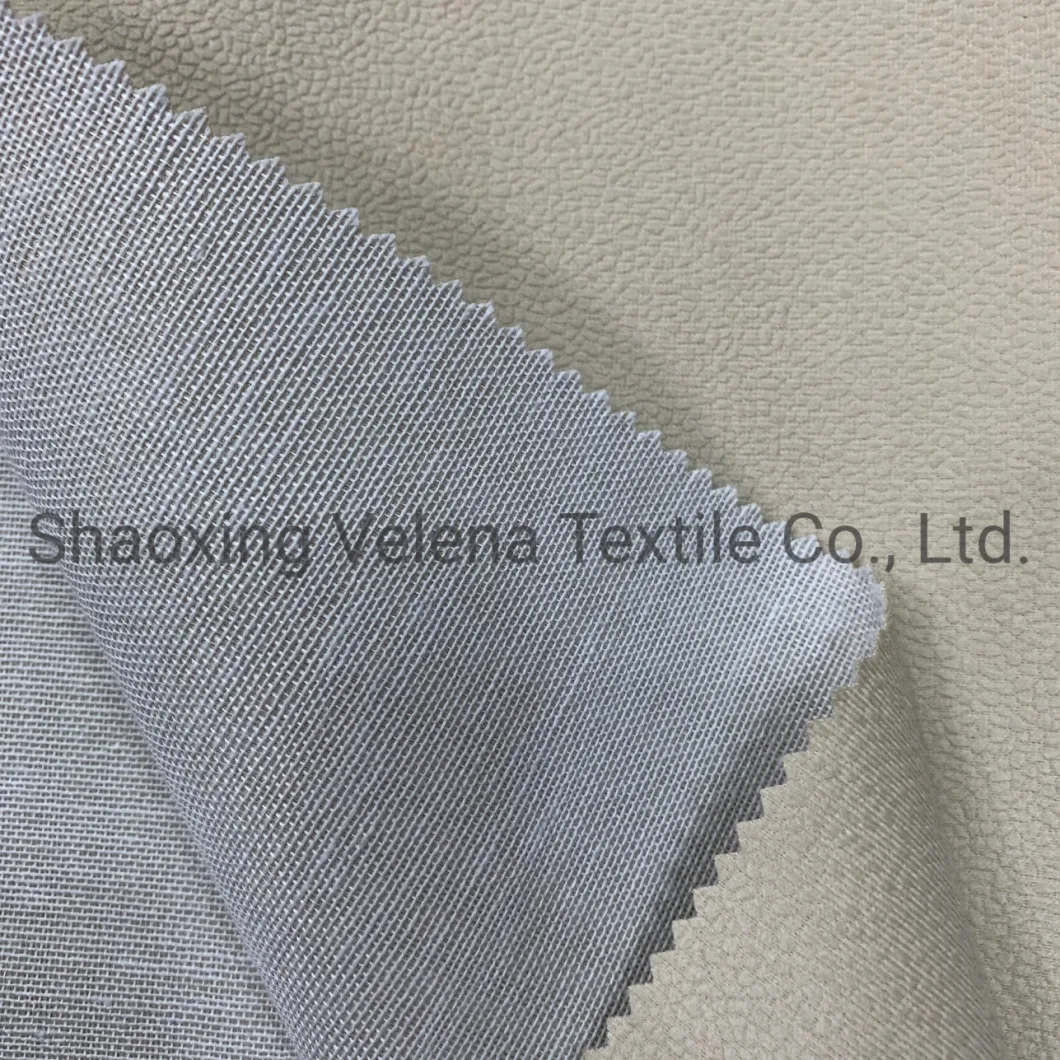 100% Polyester Sofa Fabric Velvet with Glue Embossed Home Textile Fabrics for Furniture