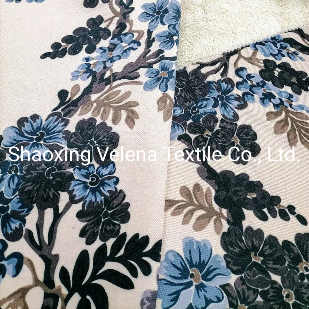 Polyester Jaguar Velvet Fabric Printed Upholstery Fabric Sofa Fabric
