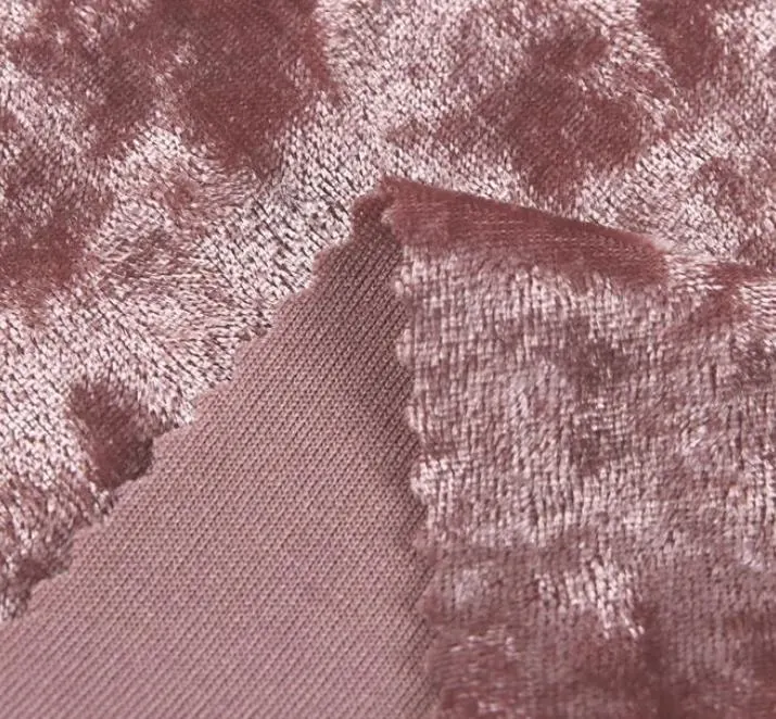 New Textiles 150d Embossed Recycled Velvet Fabric Online Velour Korean Velvet Fabric