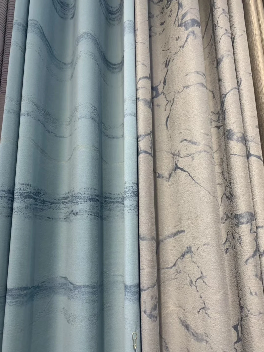 New Embossed Design 280cm Holland Velvet Curtain Fabric
