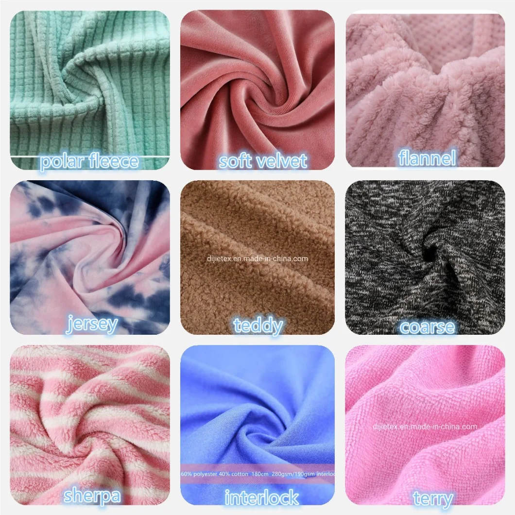 Factory Direct Sales: Printed Cotton Wool, Imitation Cotton Wool, Lamb Wool, Bubble Wool, Autumn and Winter Home Clothes, Fashion Blanket Fabric