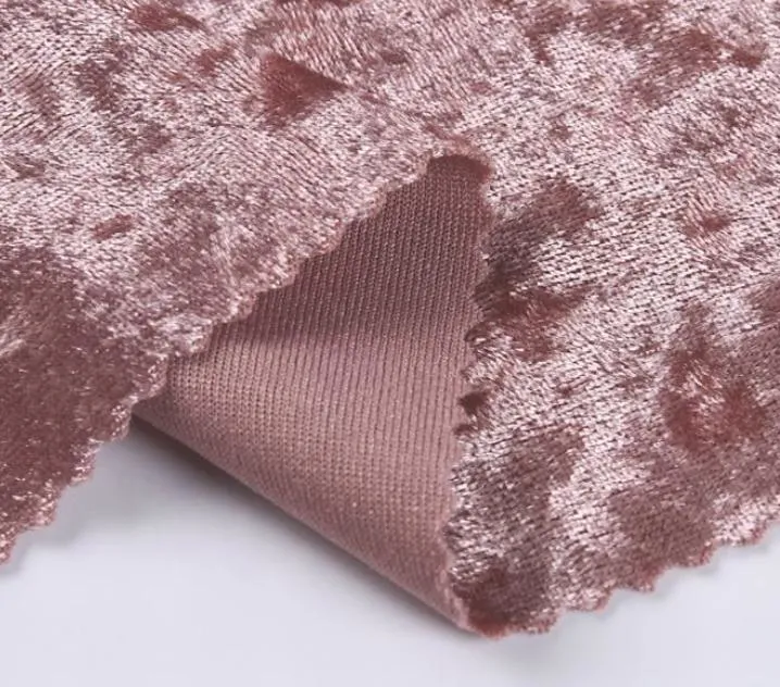 New Textiles 150d Embossed Recycled Velvet Fabric Online Velour Korean Velvet Fabric