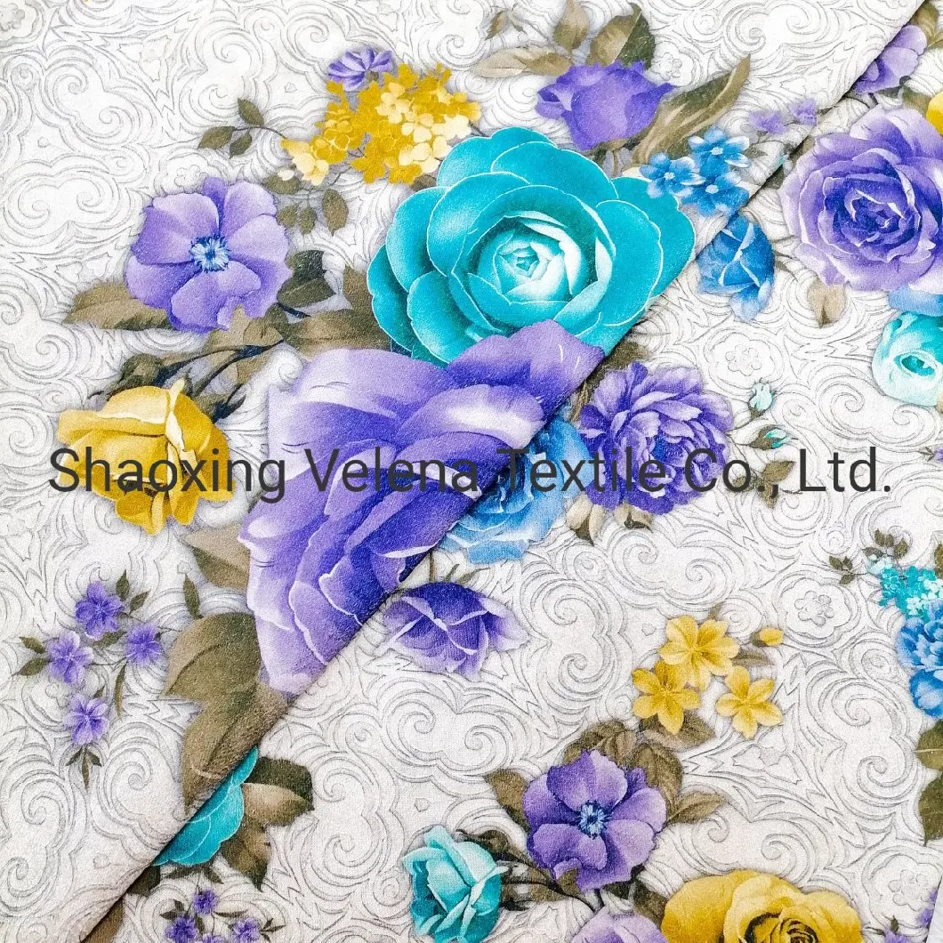 2021 New Patterns Polyester FDY Fudan Velvet Printing Furniture Sofa Fabric