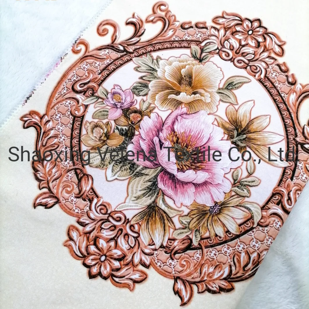 High Quality Polyester Venisia Fudan FDY Velvet Imitation Embroidery Print Upholstery Furniture Sofa Textile Fabric