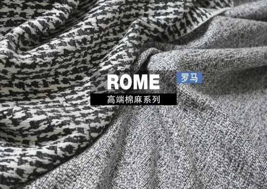 Minotti Italy Jacquard Linen Christmas Decoration Sofa Covering Fabric