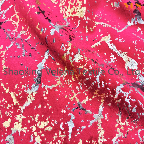 New Home Textile Holland Velvet Dyeing with Colorful Foil Upholstery Furniture Sofa Curtain Fabric Fashionable Style China Factory 4