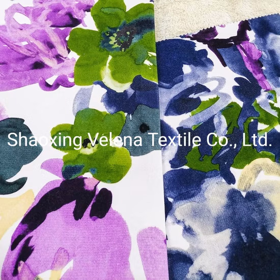 Polyester Holland Jaguar Velvet Fabric New Design Printing Upholstery Sofa Fabric