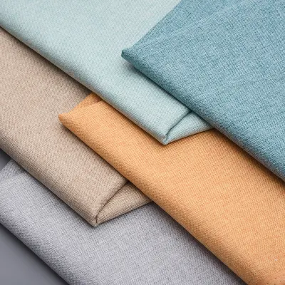 Upholstery Faux Linen Fabric /Polyester Hemp Fabric for Sofa/Cushion/Pet Mat/Curtain/Home Textile