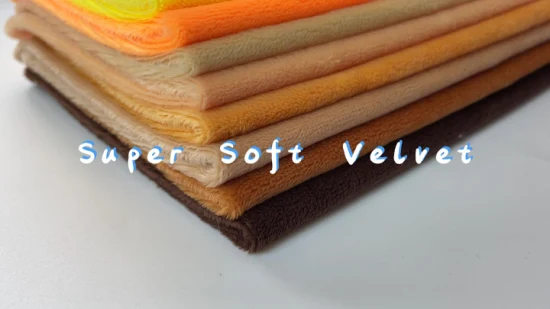 Kingcason Wholesale Polyester 180GSM Burn out Super Soft Velvet Fabric for Baby Blanket