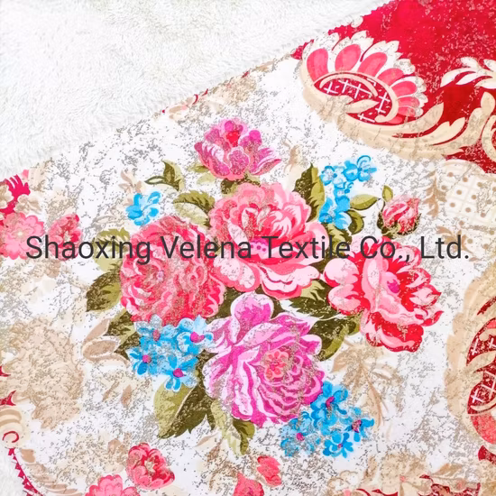 Custom Pattern Upholstery Fabric Microfiber Fudan Venisia FDY Velvet Print with Foil Home Textile Sofa Furniture Morocco Style